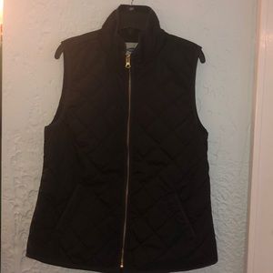 Black Quilted Vest